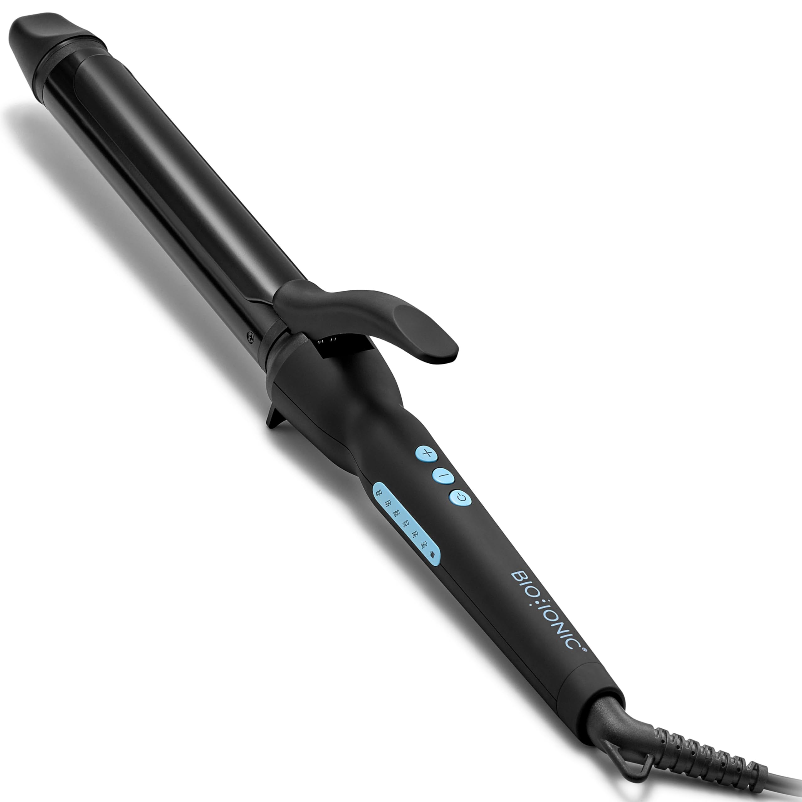 Bio Ionic Long Barrel Styler, 1.25 inch Extended Curling Iron with Moisture Heat Technology & NanoIonic MX